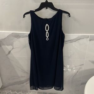 SLNY Fashions New York navy dress